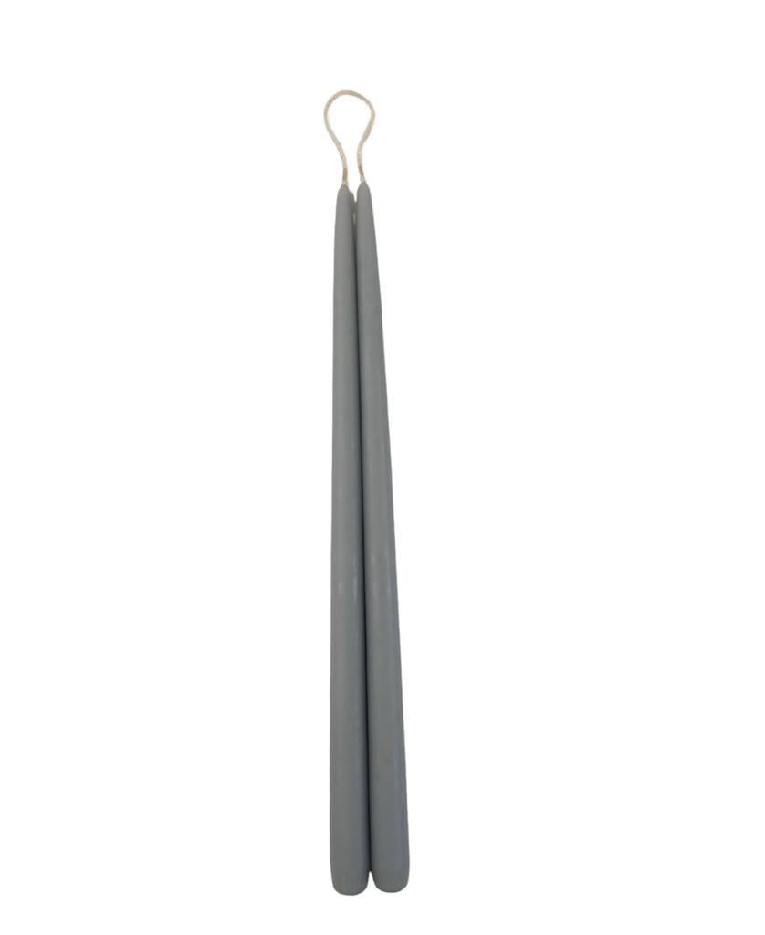 Tapered Smokeless Candles, 40cm, add warm ambience to any setting. Artisan-made in Belgium. Sold in sets of 2.