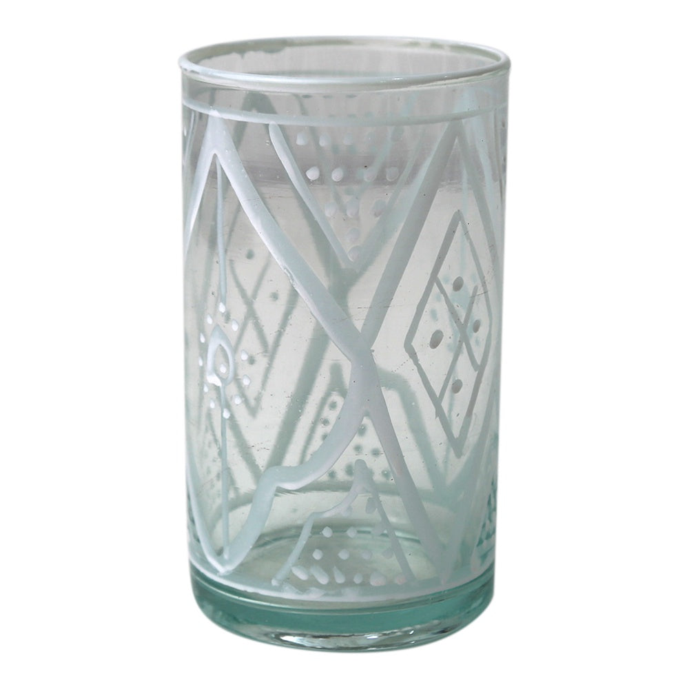 Marrakesh Patterned High Tumbler Glass with intricate design, perfect for elegant table settings.