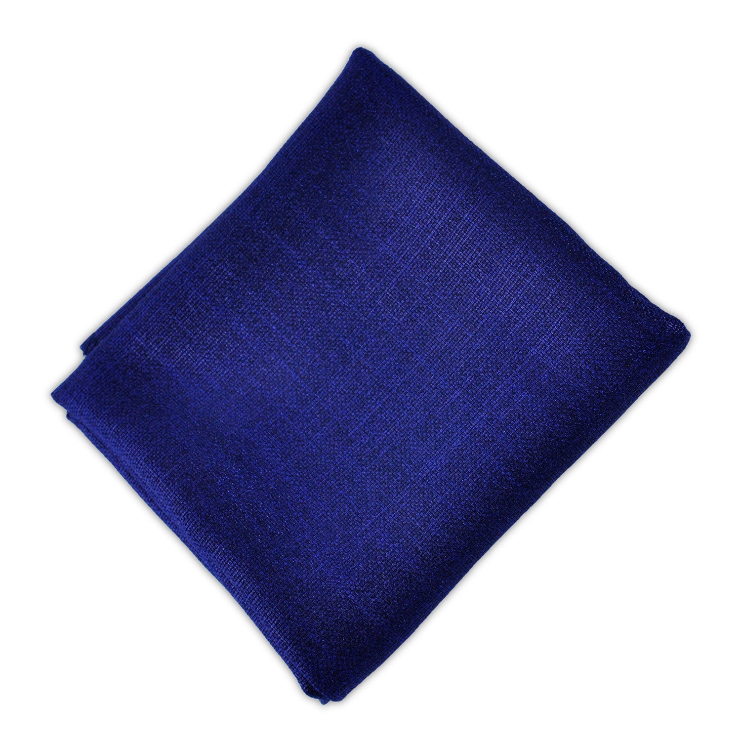 Folded cobalt blue linen blend napkin by Party Social. Elevate your table setting with premium napkins for any event. Available in cocktail (25cm) and dinner (50cm) sizes. Napkins from Party Social Dubai.