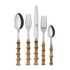 Bamboo Cutlery Set of 5: A stylish utensil trio with bamboo handles