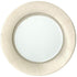 Linen Border Paper Dinner Plate with Oval Design