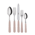 A stylish set of 5 Sabre cutlery, including a spoon, fork, and knife, perfect for any table setup.