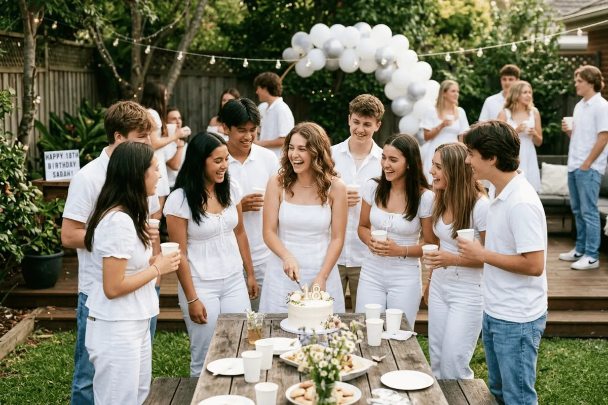 Outdoor Birthday Setup