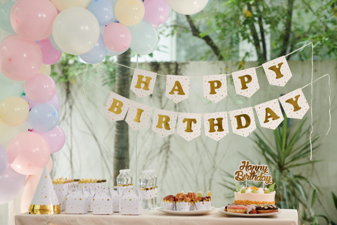 Outdoor Birthday Setup