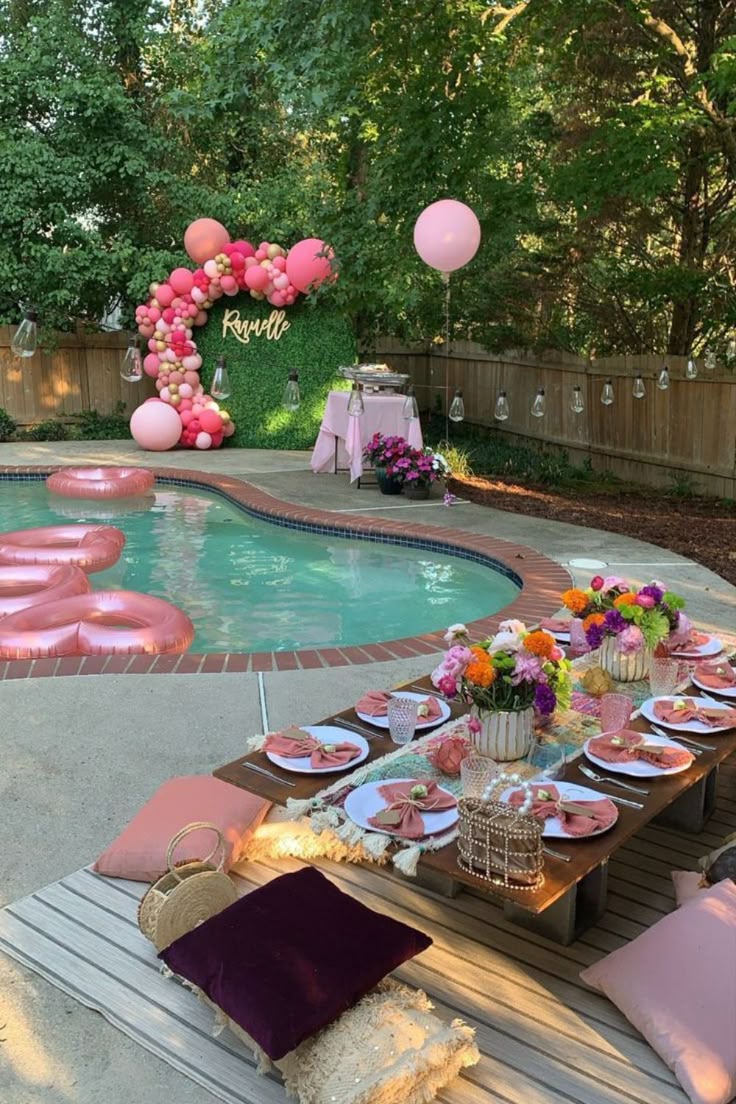 Pool Party Decor