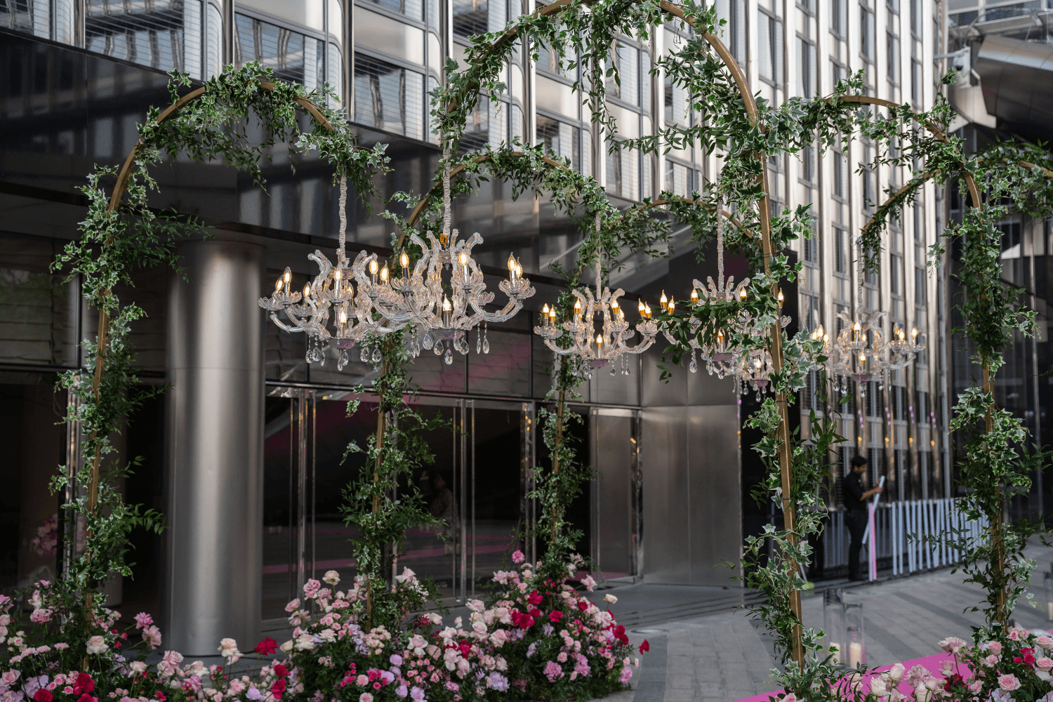 A vibrant cityscape with towering skyscrapers, reflecting the modernity and elegance of Dubai's cosmopolitan lifestyle.