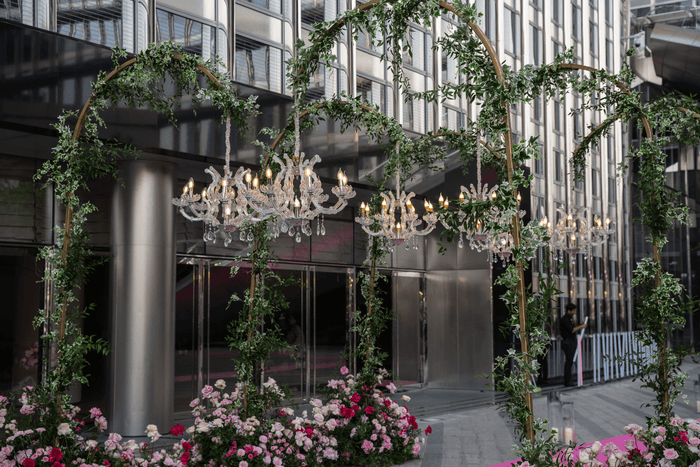 A vibrant cityscape with towering skyscrapers, reflecting the modernity and elegance of Dubai's cosmopolitan lifestyle.