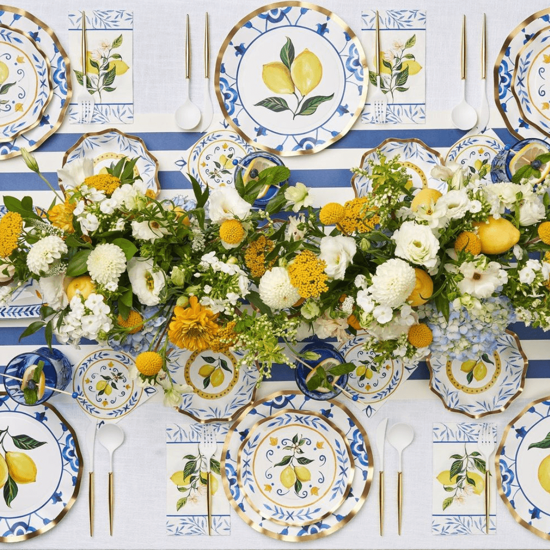 Summer Tablescape Inspiration: Capri Coast Range with Fresh Lemons