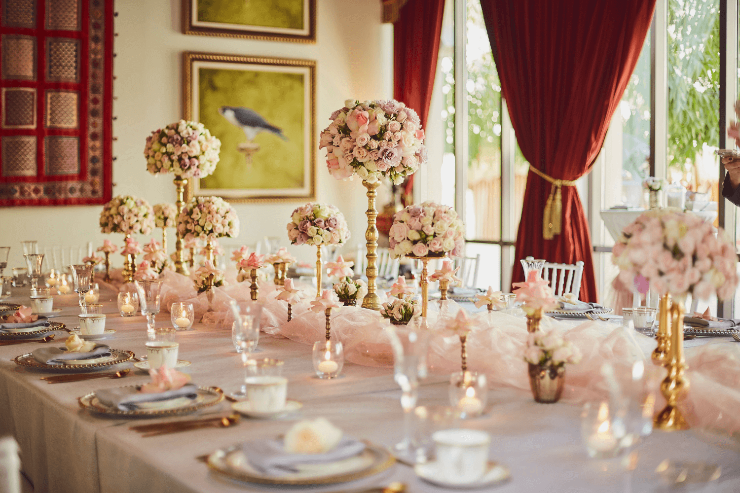 Floral and Golden Spring Party Celebration