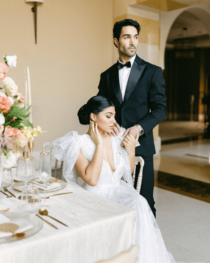 Bride and Groom with Styled Shoot at Fairmont the Palm