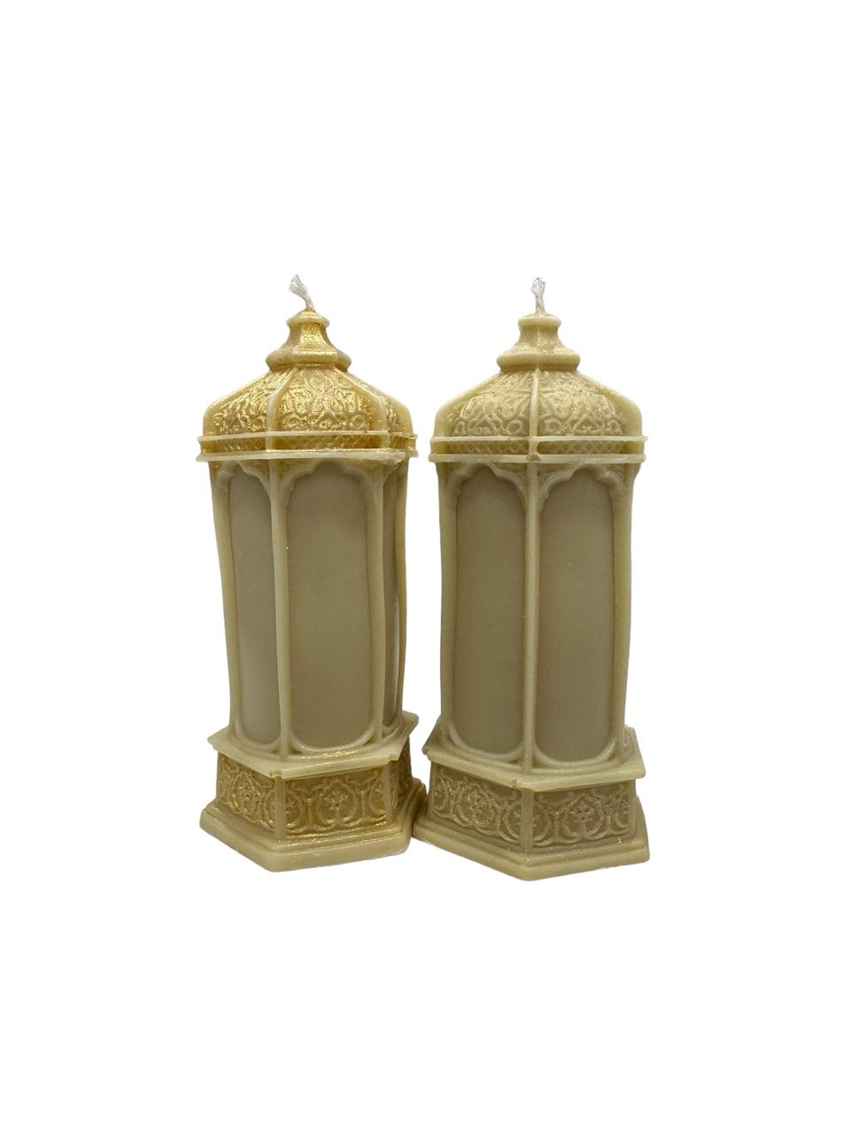 Vintage Scented Candle, 1 Each: A pair of elegant, vintage-design scented candles on a white background.