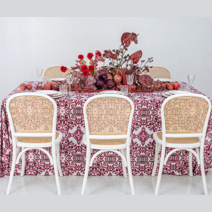 Majolica Pink Dreams- Dining Setup