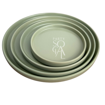 CERAMIC PLATES - SAGE
