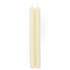 A pair of elegant 12-inch crown candles made with a paraffin and palm wax blend, featuring a lead-free cotton wick for a clean burn. Smokeless and dripless, these candles add warmth and charm to any table setting or décor.
