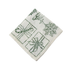 Holiday Icon Linen Napkin, featuring festive line-drawings of gift boxes and ornaments, perfect for enhancing your Christmas table setting. Comes in a pack of four.