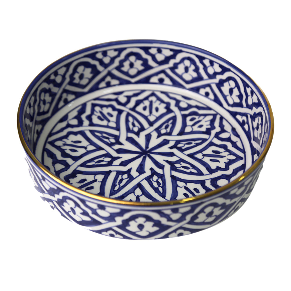 Marrakesh Patterned Ceramic Salad Bowl, a stylish dishware for your dining setup.