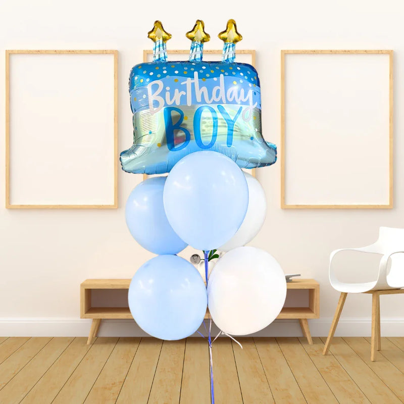 Birthday Boy Helium Balloon Bouquet