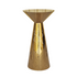 Gold Mirror Cocktail Table with a sleek, cone-shaped base, ideal for various events and occasions, reflecting Party Social&