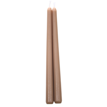 Tapered Flame Smokeless Candles, artisan-made in Belgium, add elegance to events. Sold in sets of two, ideal for creating a warm ambience.