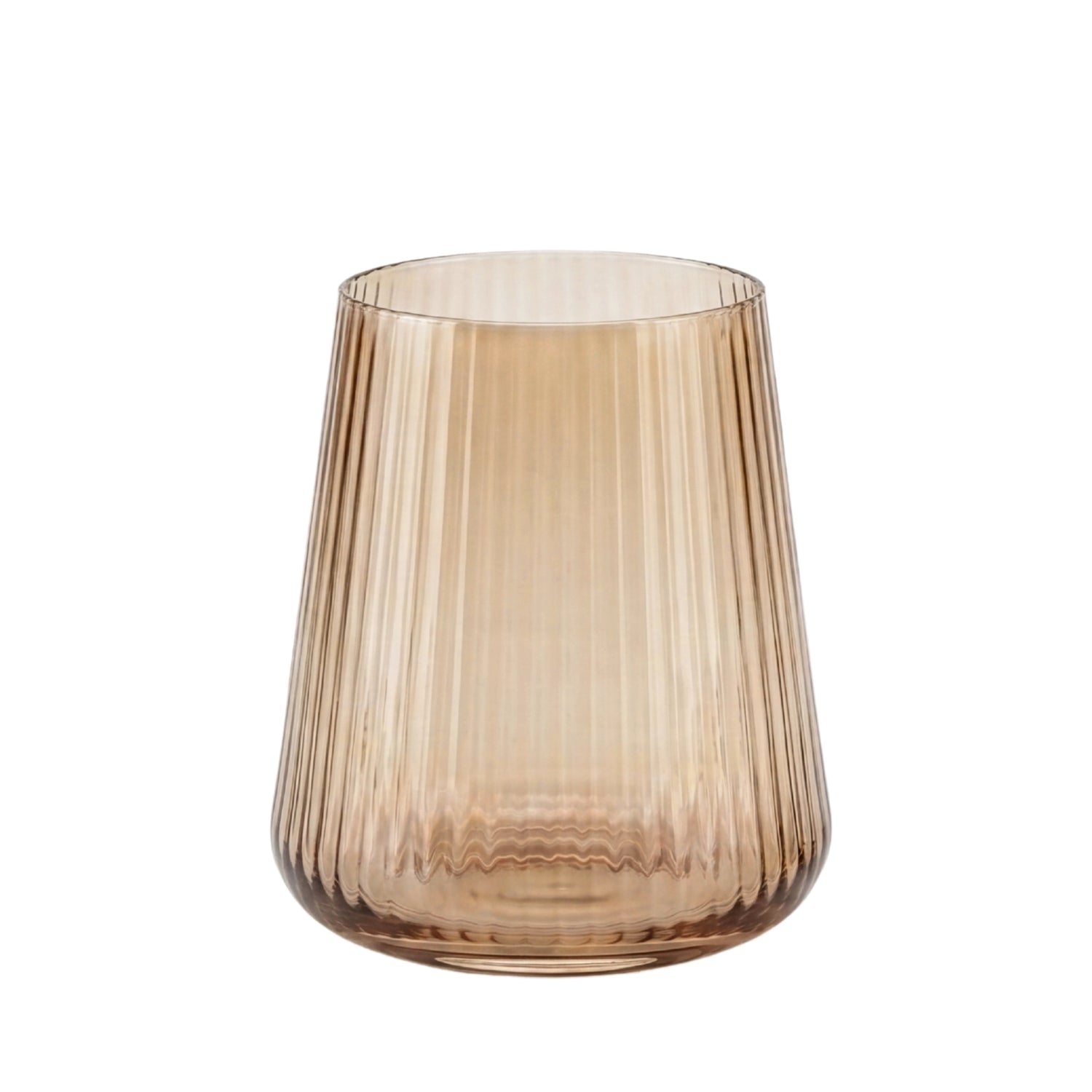 Amber Lined Glassware Collection
