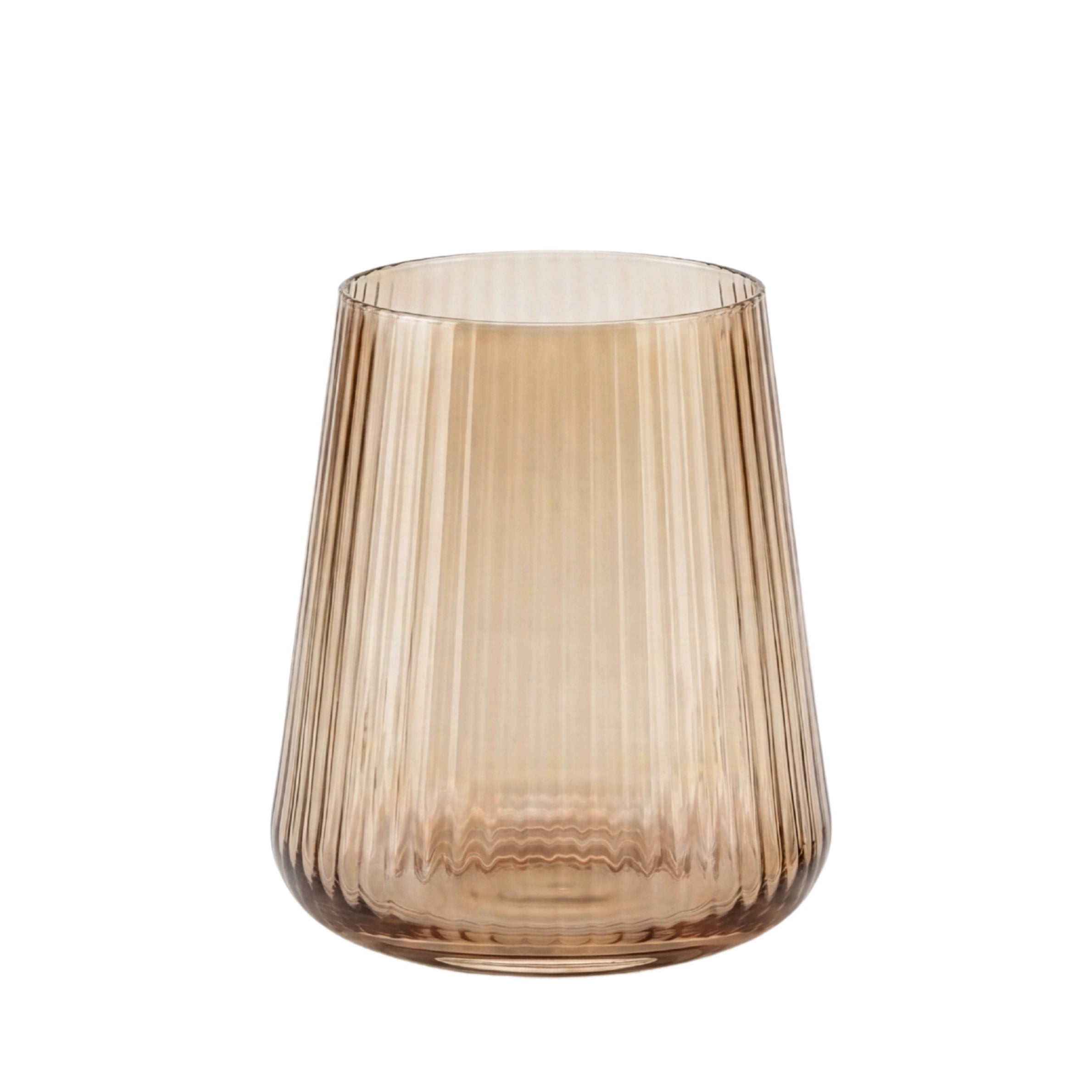 Amber Lined Glassware Collection