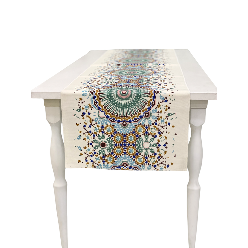 Arabesque Polyester Linen Runner-1 Each