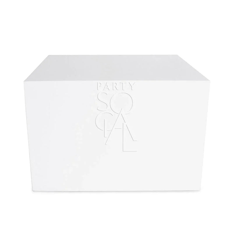 Boxy White Coffee Table