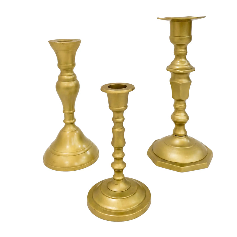 Brass Candlesticks Set of 3
