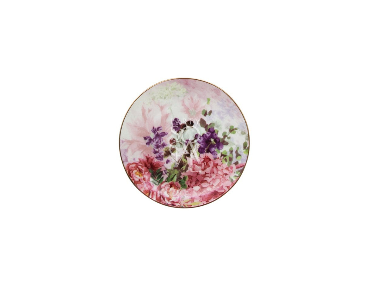 Pink Peonies Plates with floral design, ideal for elegant settings. Available in various sizes for parties and events.