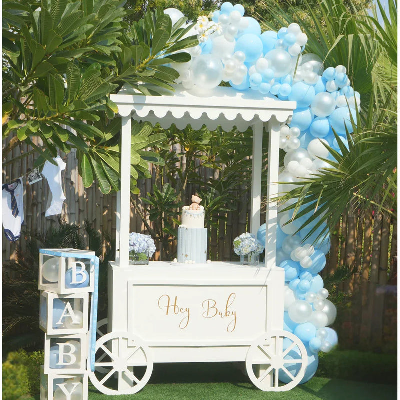 'We Can Bearly Wait' Dessert Cart with Balloons