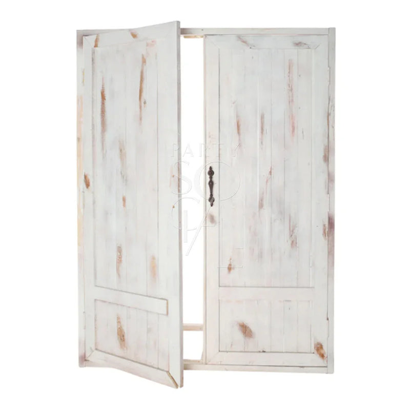 Whitewash Vintage Door Backdrop