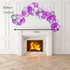 Balloon garland arch by a fireplace, featuring the Customize Inflated Balloon Garland-3.5m from Party Social, perfect for enhancing event decor.