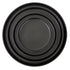 Black Ceramic Collection: A set of nested black metal baking trays in graduated sizes, perfect for enhancing elegant table settings at any event.