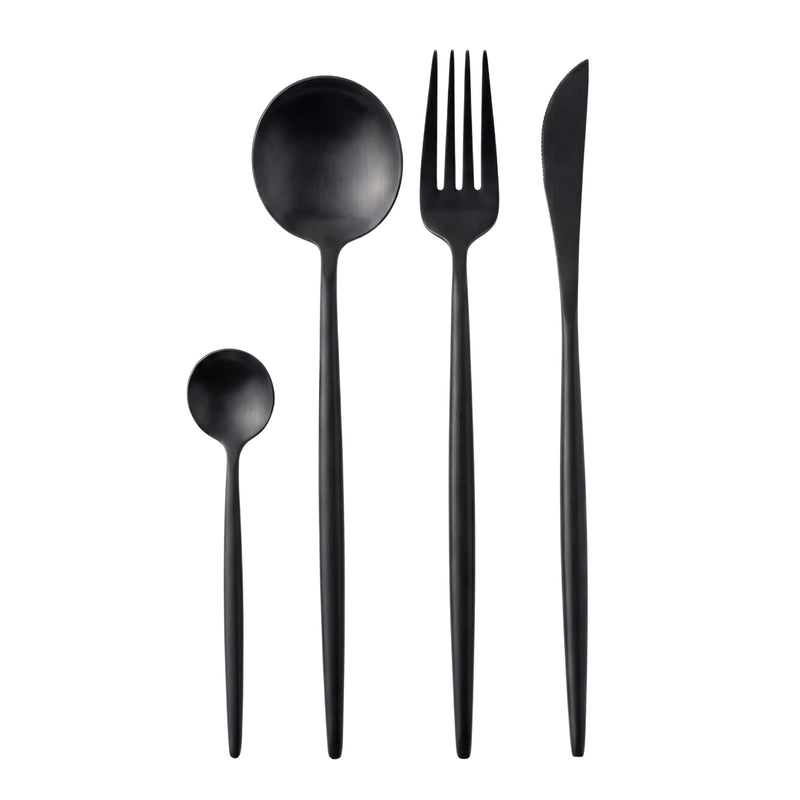 Black Modern Cutlery Collection