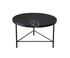 BLACK LINED COFFEE TABLE with metal legs, suitable for corporate events and home functions, from Party Social&