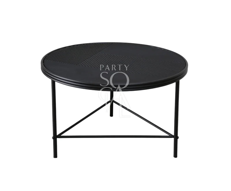 Black Lined Coffee Table