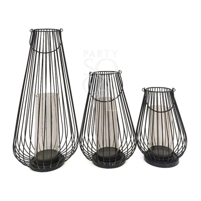 Black Wire Lanterns