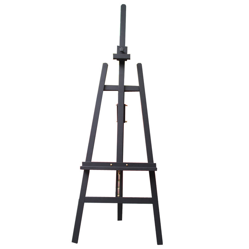 WOODEN EASEL stand, ideal for events, featuring a sleek design and sturdy structure. Perfect for showcasing displays or signage at parties and occasions.