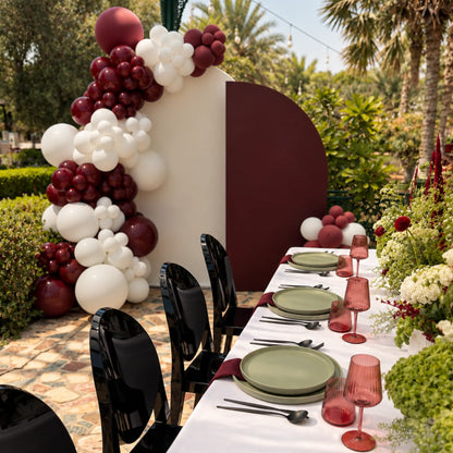 The Burgundy Edit - Dinner Setup