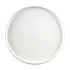 Ceramic Plates- White: Overhead view of a 31cm round, elegant white ceramic plate with a raised rim, perfect for elevating any table setting.
