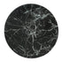 CHARGER PLATE - MARBLE TRAY features a black and white marbled surface, ideal for serving at elegant events and special occasions, measuring 33cm in diameter.