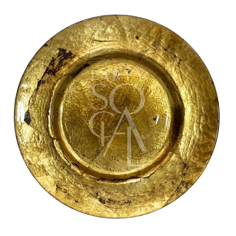 Charger Plate - Rustic Gold