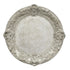 Charger Plate - Florentine Antique Wood, featuring an embossed floral and scrollwork border, ideal for luxurious table settings, handcrafted with classic Italian design.