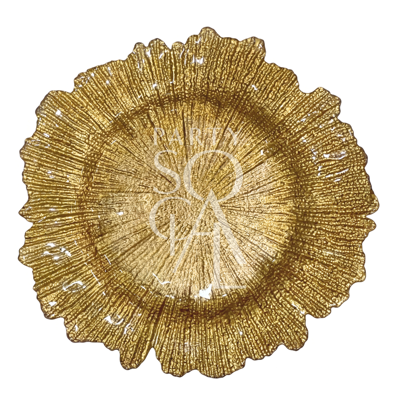 Charger Plate - Gold Starburst