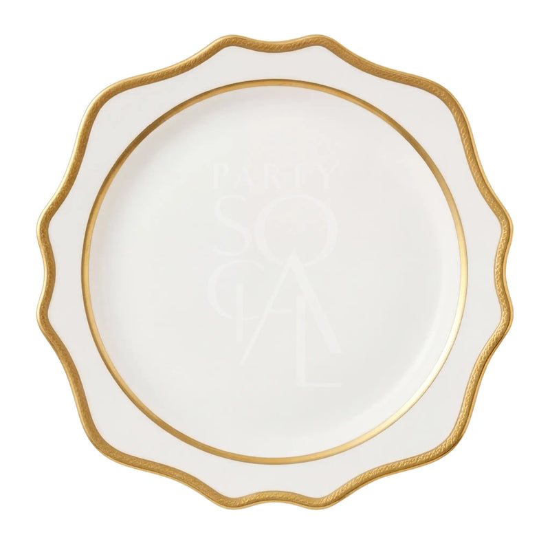 Charger Plate - White Lotus