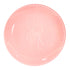 Pink Curve Lined Charger Plate, features a spiral texture and “PARTY SOCIAL” text, ideal for enhancing elegant table settings. Diameter: 30.5cm.