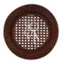 CHARGER PLATE - RATTAN: A round, dark-brown woven charger plate, perfect for adding rustic elegance to indoor or outdoor event table settings.