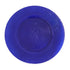 Ultramarine Lined Charger Plate with ribbed rim, smooth center, and faint PARTY SOCIAL text, ideal for elegant table settings at events.