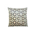 CUSHION GEOMETRIC PRINT: Velvet cushion cover featuring a geometric pattern, ideal for enhancing event decor with a touch of elegance.