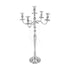 CANDELABRA: A silver candelabra with candles, perfect for adding elegance to tables or consoles, ideal for parties and events. Candles sold separately.